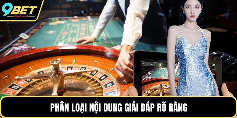 Phân loại nội dung giải đáp rõ ràng